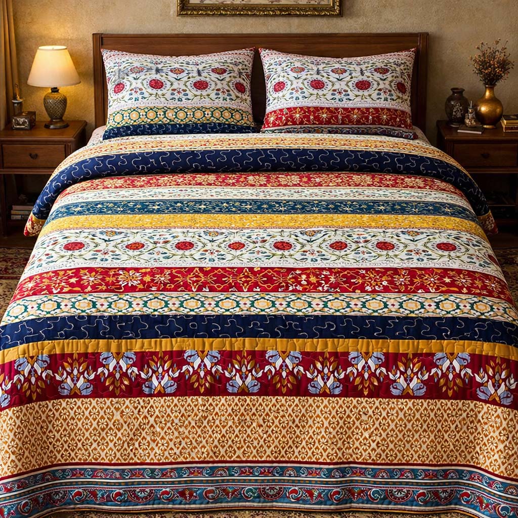Vintage Boho Garden Duvet Cover Set GFTOHD13487