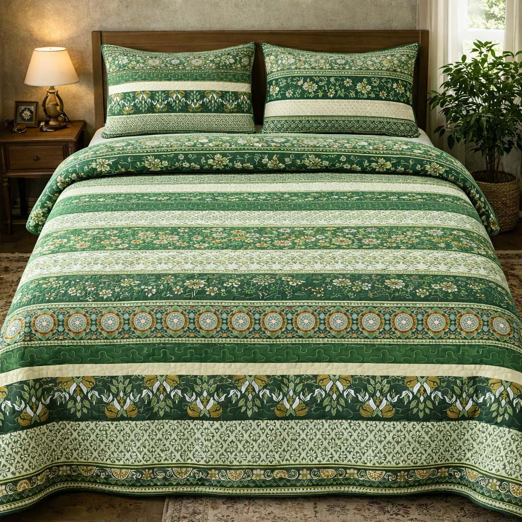 Earthy Boho Meadow Duvet Cover Set GFTOHD13490