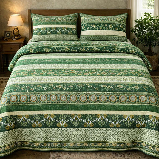 Earthy Boho Meadow Duvet Cover Set GFTOHD13490