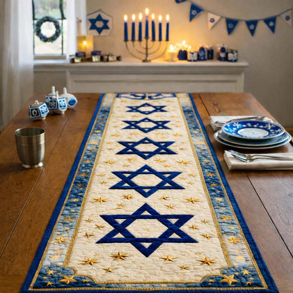 Blue Star Celebration Quilted Table Runner GFTOHD13498