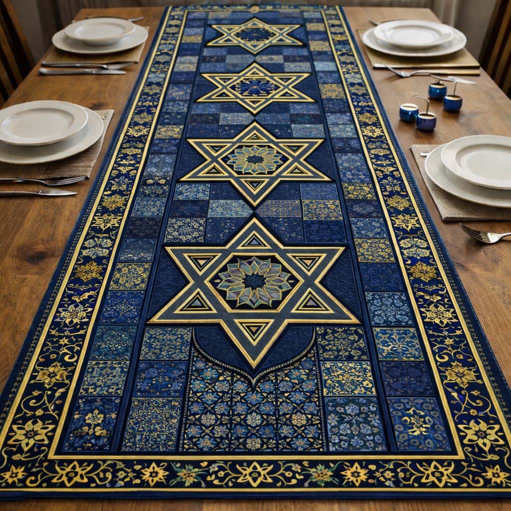 Blue Star Heritage Quilted Table Runner GFTOHD13502