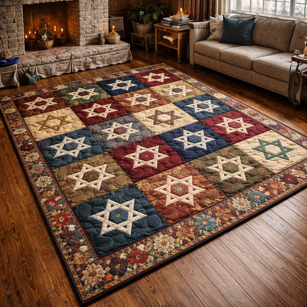 Patchwork Starfield Area Rug GFTOHD13506