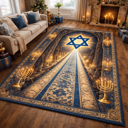 Gnome Hanukkah Joy Area Rug GFTOHD13510