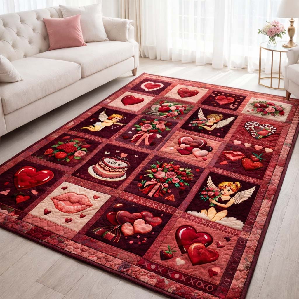 Sweetheart Patchwork Area Rug GFTOHD13516