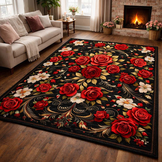 Rose Garden Elegance Area Rug GFTOHD13517