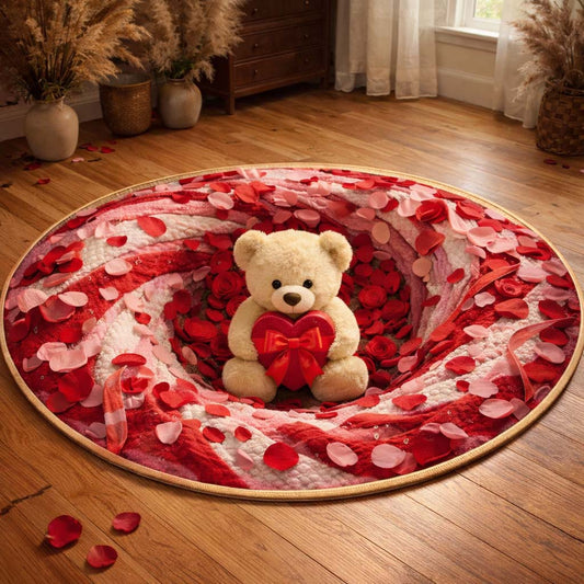 Teddy Love Nest Quilted Round Mat GFTOHD13523