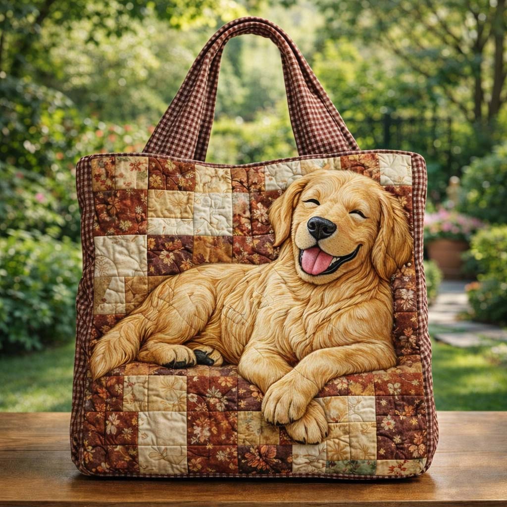 Autumn Golden Smile Quilted Tote Bag GFTOHD13532