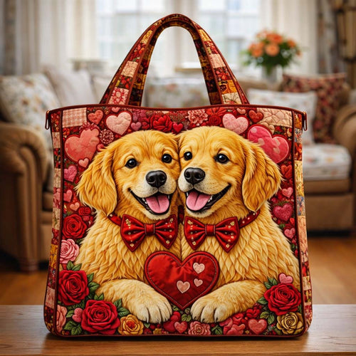 Golden Love Pair Quilted Tote Bag GFTOHD13537