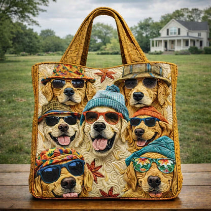 Golden Squad Vibes Quilted Tote Bag GFTOHD13540