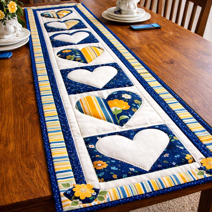 Romantic Valentine Quilted Table Runner GFTOHD13567