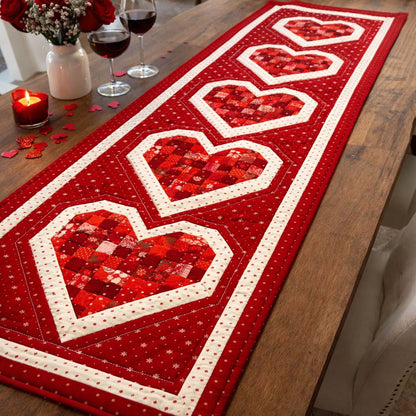 Romantic Valentine Quilted Table Runner GFTOHD13568