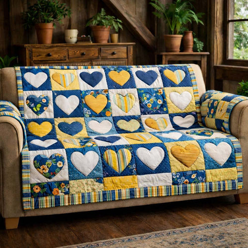 Sweet Valentine Quilted Sofa Cover GFTOHD13579