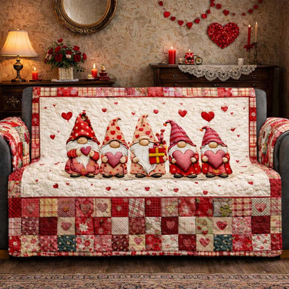 Gnome Love Quilted Sofa Cover GFTOHD13580