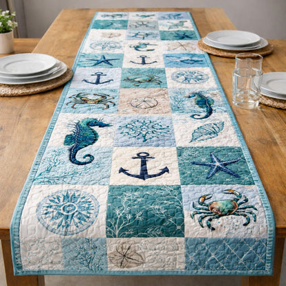 Marine Life Tapestry Quilted Table Runner GFTOHD13640