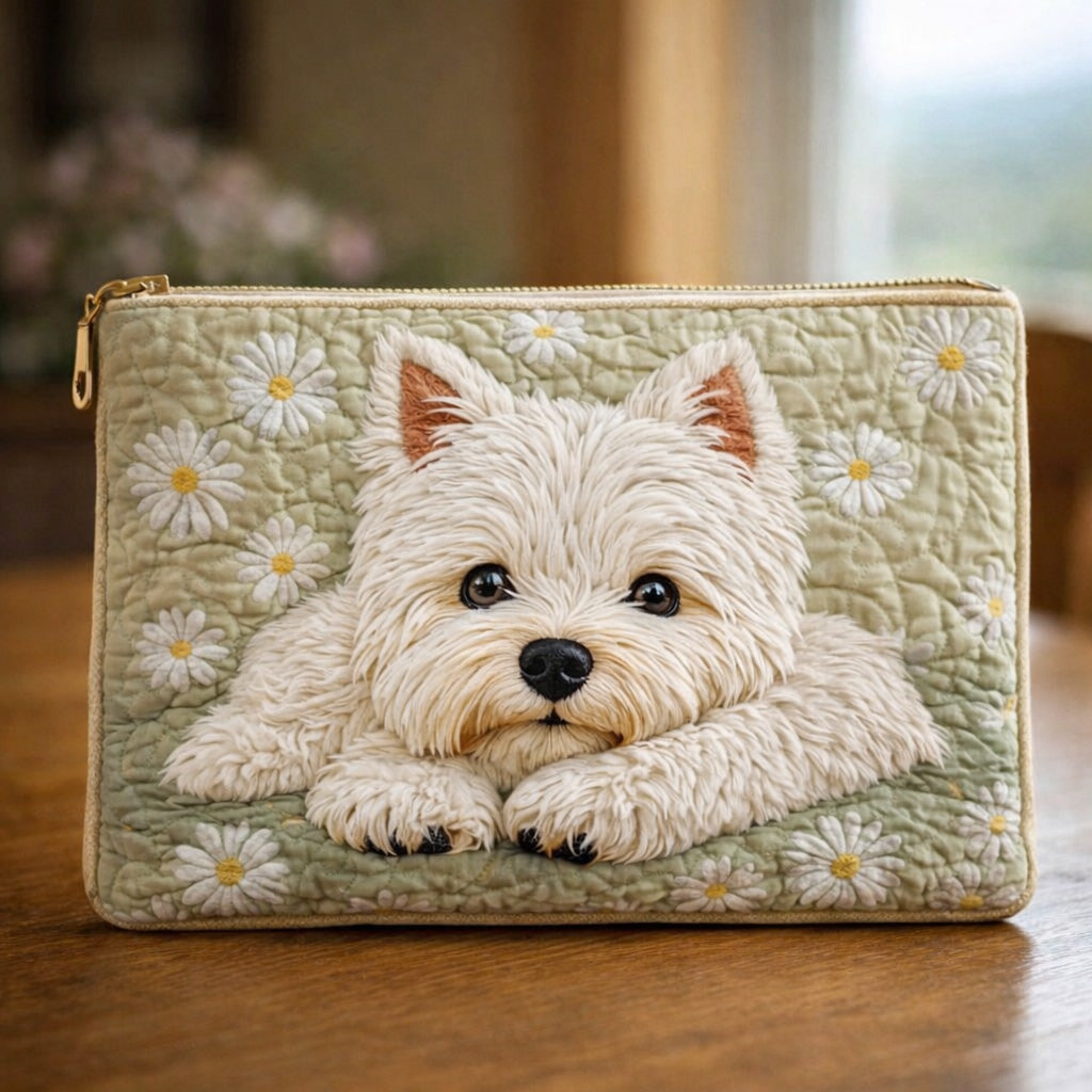 Daisy Westie Dream Quilted Purse GFTOHD13643