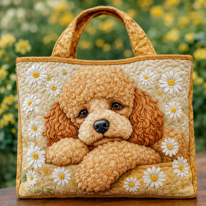 Daisy Poodle Dream Quilted Tote Bag GFTOHD13705