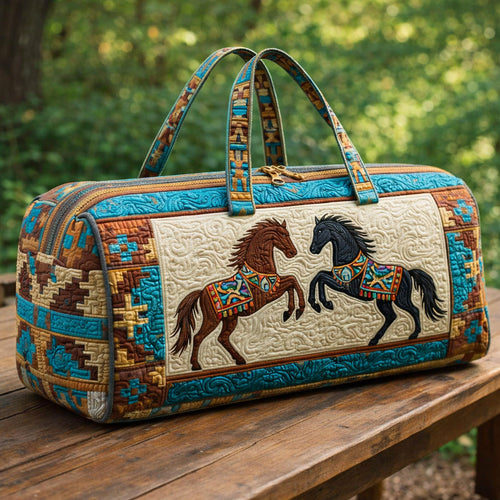 Native Horse Harmony Quilted Duffle Bag GFTOHD13712