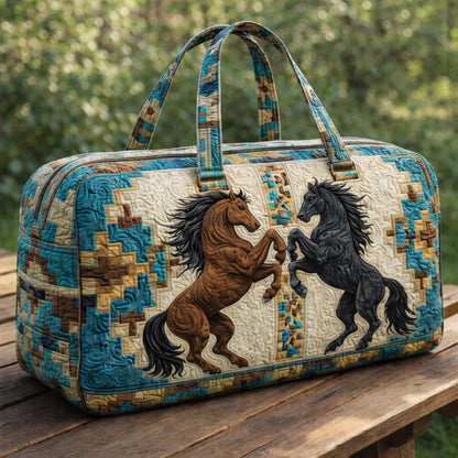 Galloping Horse Trio Quilted Duffle Bag GFTOHD13716