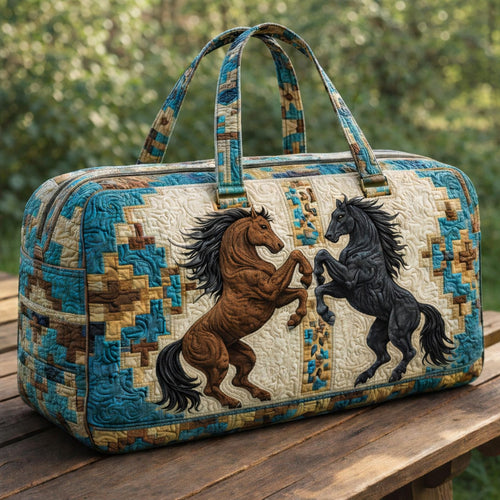 Galloping Horse Trio Quilted Duffle Bag GFTOHD13716