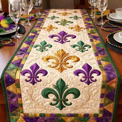 Classic Fleur Elegance Quilted Table Runner GFTOHD13734