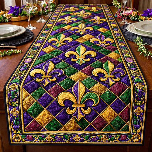 Royal Harlequin Fleur Quilted Table Runner GFTOHD13735