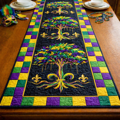 Mardi Gras Tree Quilted Table Runner GFTOHD13742