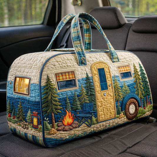 Cozy Forest Camper Quilted Duffle Bag GFTOHD13756