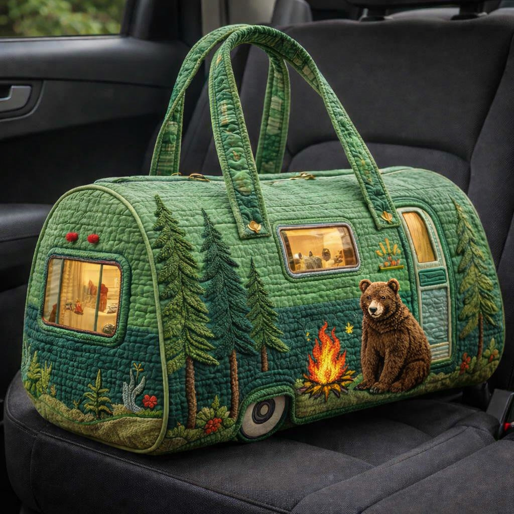 Bear Camp Adventure Quilted Duffle Bag GFTOHD13757