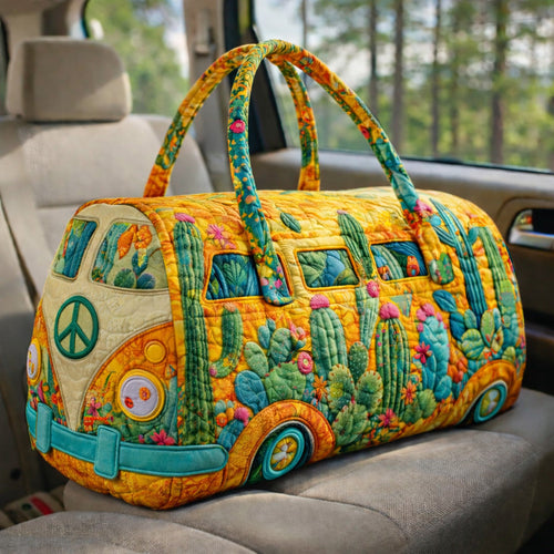 Cactus Bloom Camper Quilted Duffle Bag GFTOHD13766