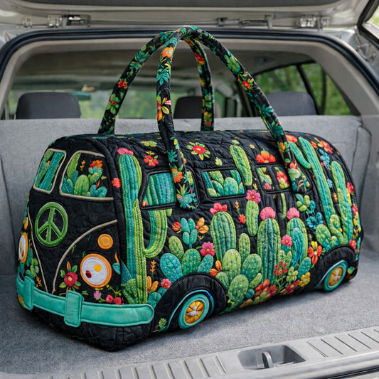 Midnight Cactus Camper Quilted Duffle Bag GFTOHD13767