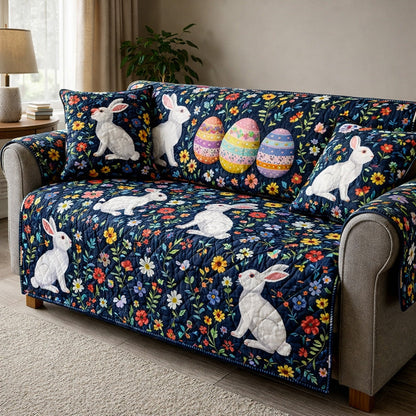 Easter Bunny Quilted Sofa Cover GFTOHD13799