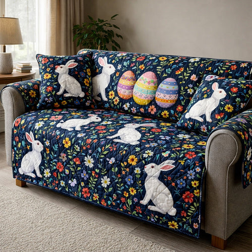 Easter Bunny Quilted Sofa Cover GFTOHD13799