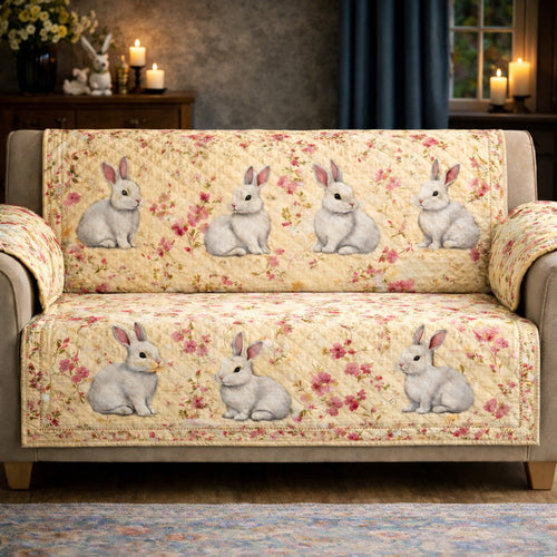 Easter Bunny Quilted Sofa Cover GFTOHD13800