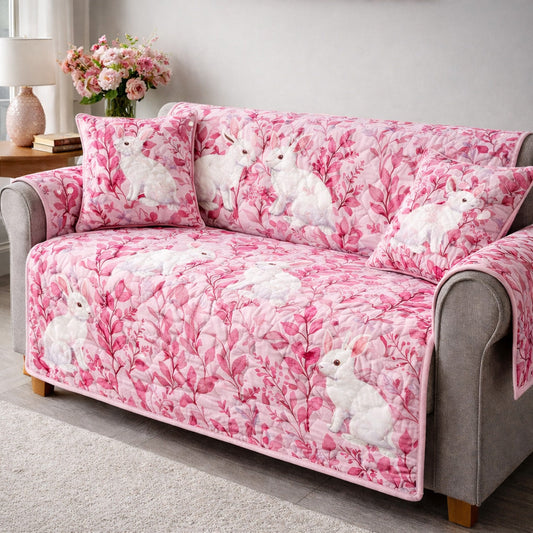 Easter Bunny Quilted Sofa Cover GFTOHD13801