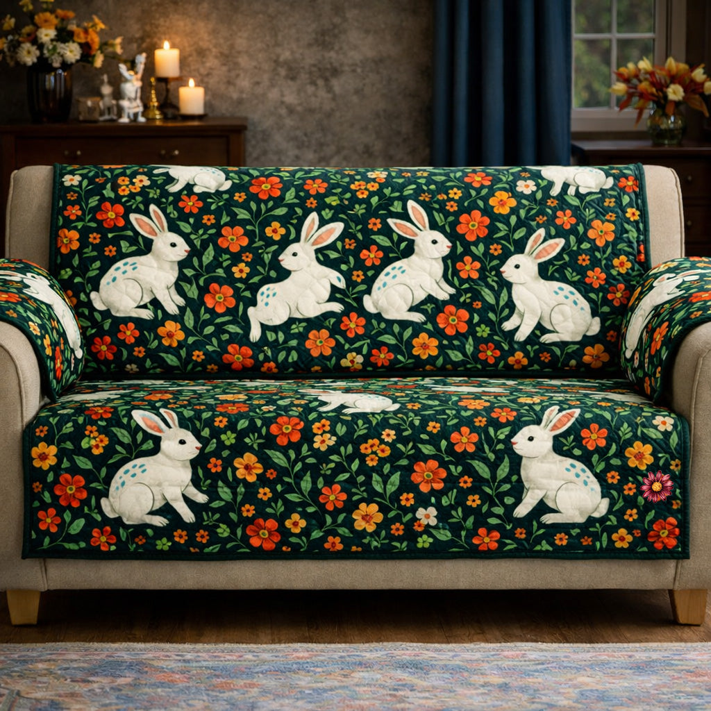 Easter Bunny Quilted Sofa Cover GFTOHD13803