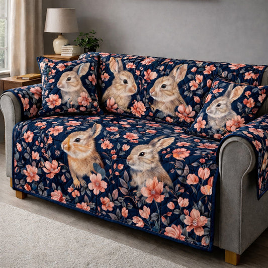 Easter Bunny Quilted Sofa Cover GFTOHD13804