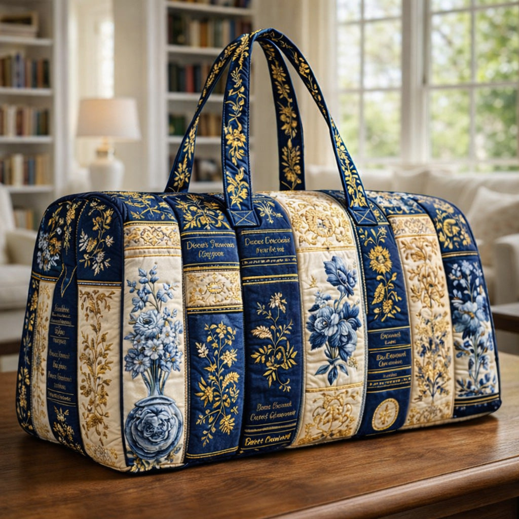 Blue Porcelain Classics Quilted Duffle Bag GFTOHD13825