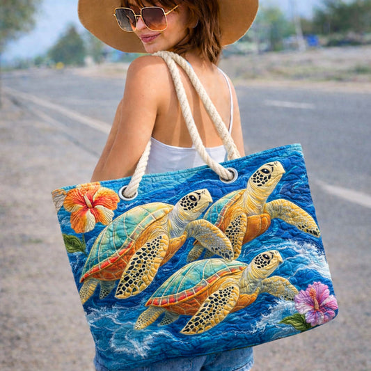 Sea Turtle Harmony Quilted Beach Bag GFTOHD13850
