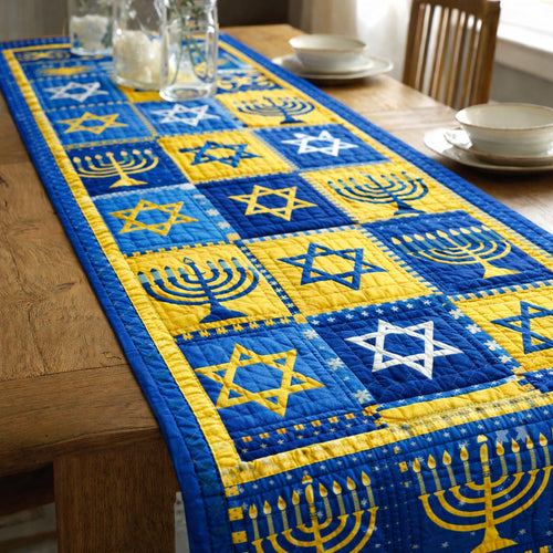 Blue Star Celebration Quilted Table Runner GFTOHD13857