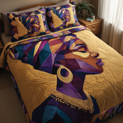 Sacred African Soul 3-Piece Quilted Bedding Set GFTOHD13906