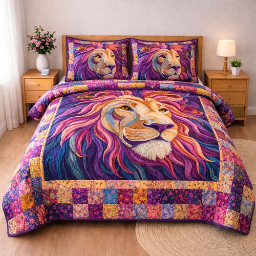 Prismatic Mane 3-Piece Quilted Bedding Set GFTOHD14168