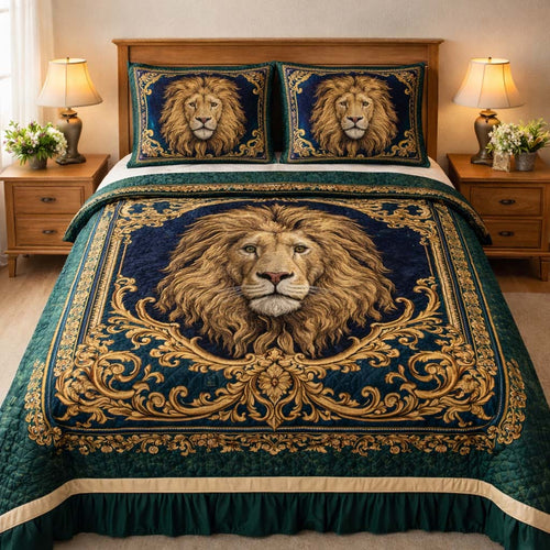 Emerald Sovereign 3-Piece Quilted Bedding Set GFTOHD14169