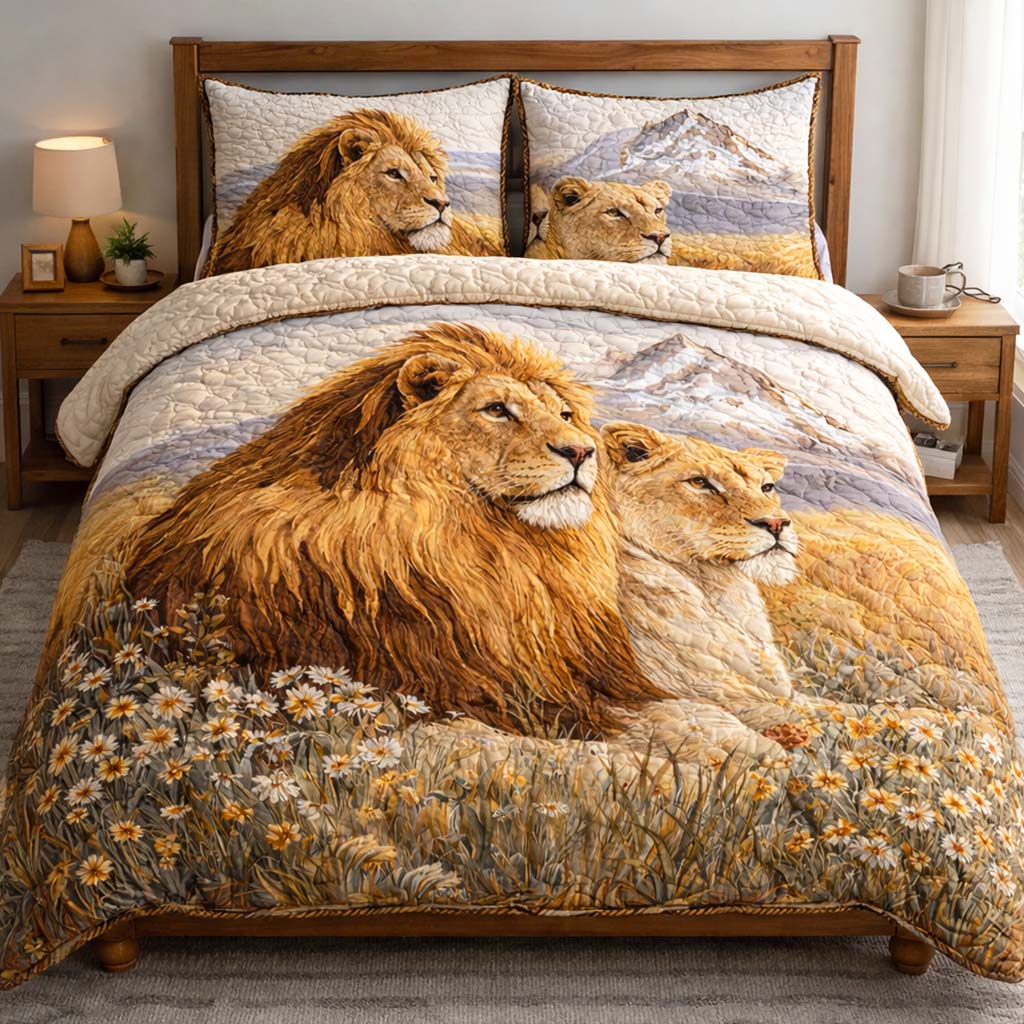 Savanna Devotion 3-Piece Quilted Bedding Set GFTOHD14170