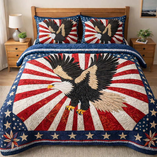 Freedom Wings 3-Piece Quilted Bedding Set GFTOHD14183
