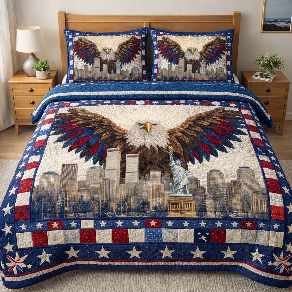 Empire Guardian 3-Piece Quilted Bedding Set GFTOHD14185