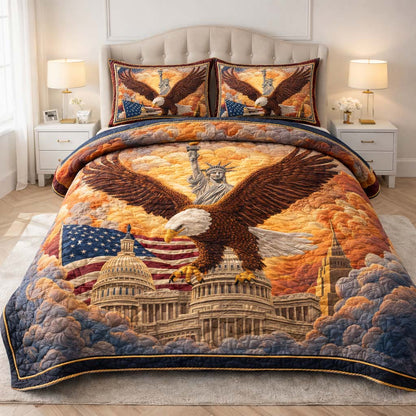 Capitol Majesty 3-Piece Quilted Bedding Set GFTOHD14187