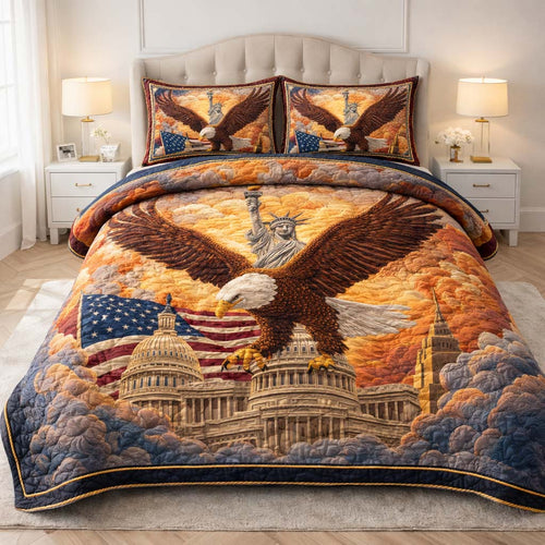 Capitol Majesty 3-Piece Quilted Bedding Set GFTOHD14187