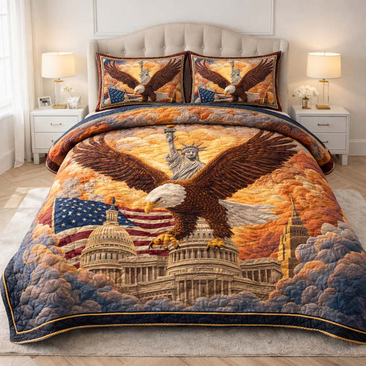 Capitol Majesty 3-Piece Quilted Bedding Set GFTOHD14187