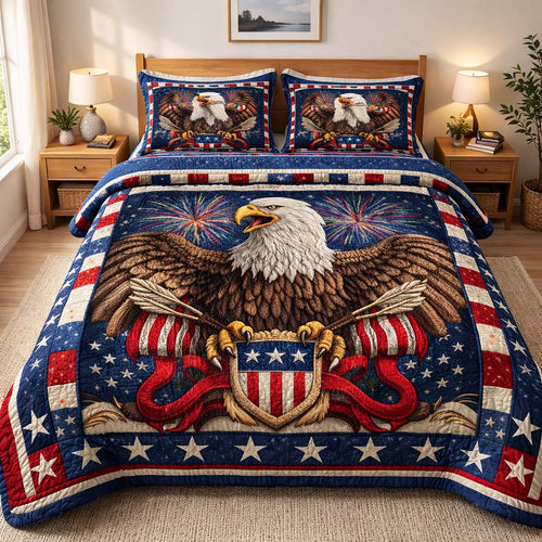 Firework Valor 3-Piece Quilted Bedding Set GFTOHD14188