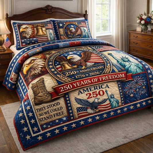 American Valor 3-Piece Quilted Bedding Set GFTOHD14208